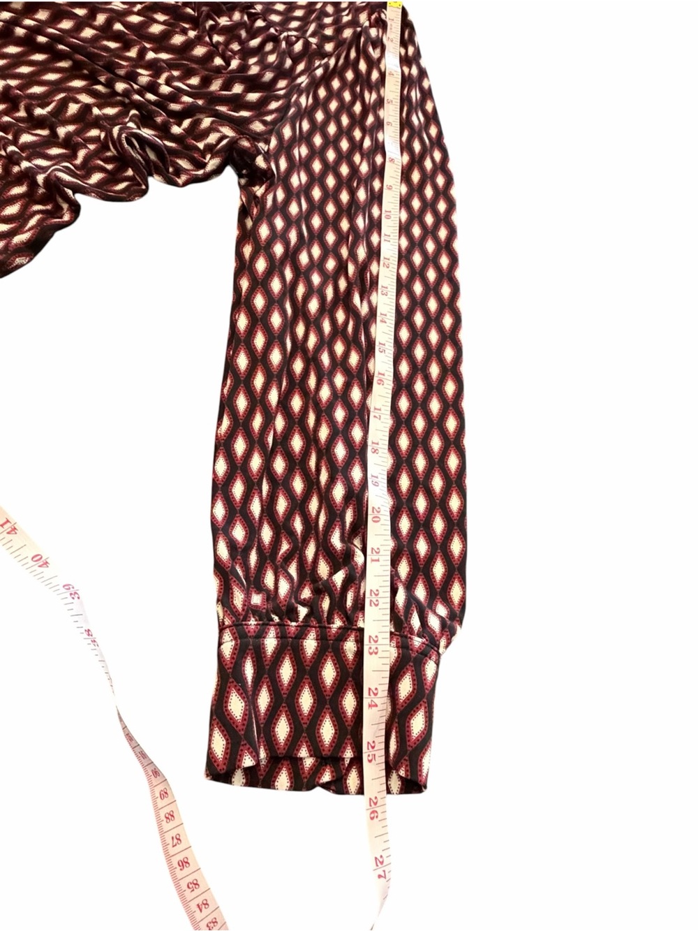 Lane Bryant Geometric Print V-Neck Blouse Career Long Sleeve 22/24 New $50 - Picture 8 of 13
